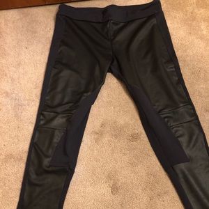 Willow and clay black Moto leggings